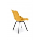 Стул HALMAR K519 горчичный/черный, поворотный